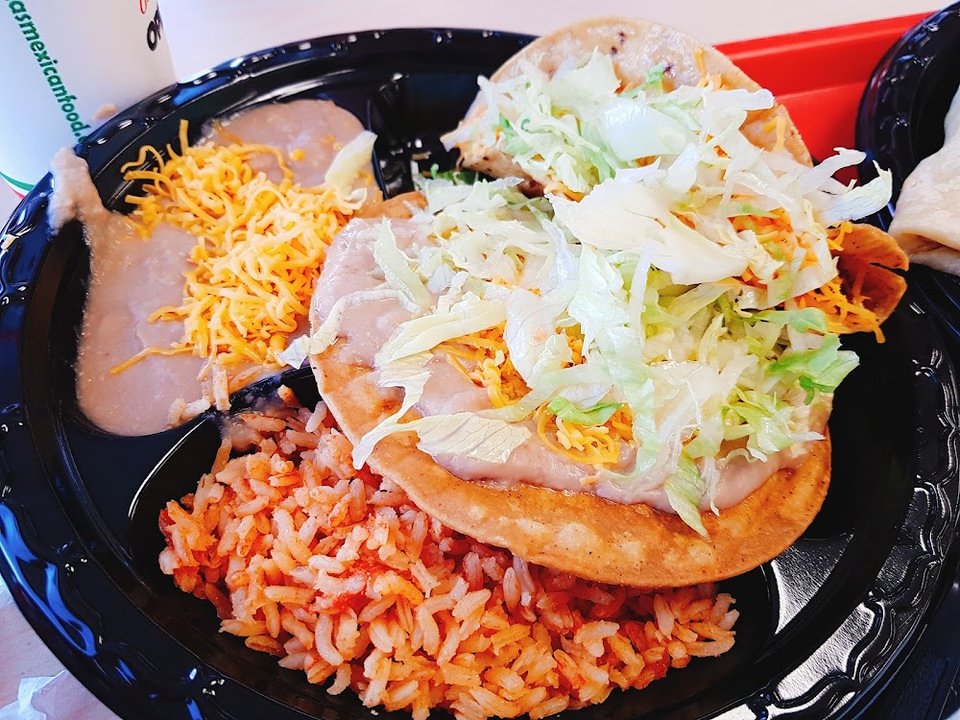 Restaurant menu showing regional Mexican fast food.